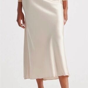 Quince 100% Washable Silk Maxi Skirt